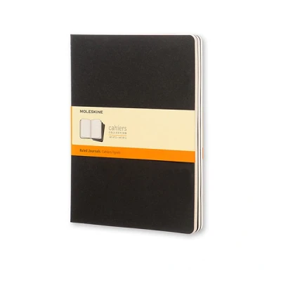Image of Moleskine Ruled Cahier Xl Black Cover (3 Set): Journals , Extra Large