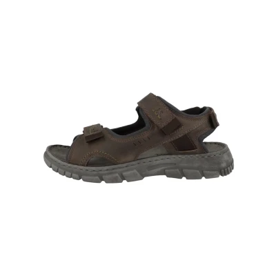 Image of Josef Seibel Brendan Walking sandals, Men&#039;s, Size: 9, Brown combi te Leather and textile