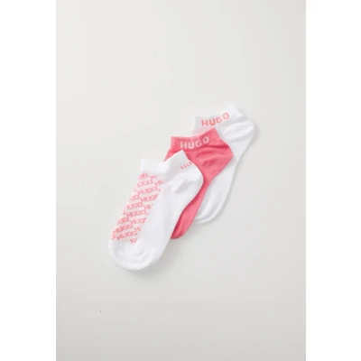 Image of HUGO Slantmono 3 PACK Socks, Women&#039;s, Size: 5.5 8, Light/pastel red