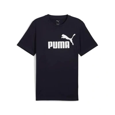 Image of Puma LOGO TEE Print Tshirt, Men&#039;s, Size: 3XL, New navy