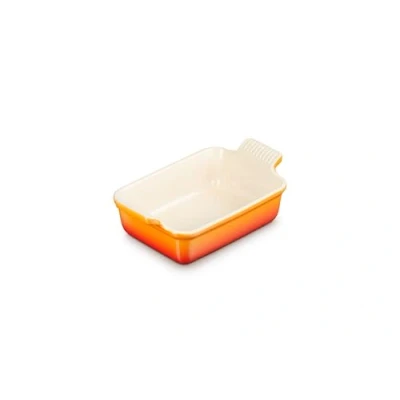 Image of Le Creuset Oven dish Heritage Orange Red 19 x 14 cm / 1.1 liter