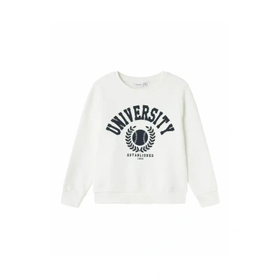 Image of Name it Nkntille NOOS Sweatshirt for kids, Size: 6y, White alyssum