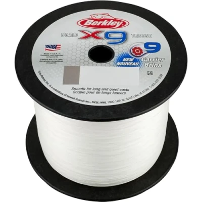 Image of Berkley x9 Braided line Crystal 2000m 0.30mm (31.5kg) fishing