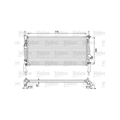 Image of Radiator, engine cooling VALEO 701731