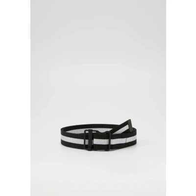 Image of Urban Classics EASY BELT WITH Stripes Belt, Men&#039;s, Size: L/XL, Black/white