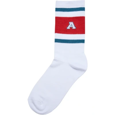 Image of Urban Classics College Team Socks, bottlegreen/hugered/white, 9 11