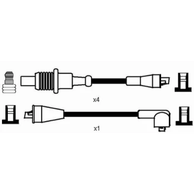 Image of Ignition Cable Kit NGK 8182