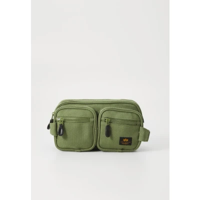 Image of Alpha Industries Label Waist BAG Unisex Bum bag, Size: One Size, Sage green