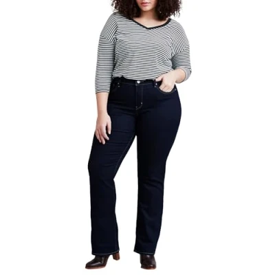 Image of Levi&#039;s Women&#039;s Plus Size 315 Shaping Bootcut Jeans, Darkest Sky, 20
