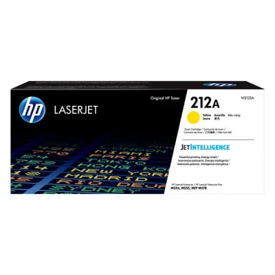 Image of HP W2122A 212A Original LaserJet Toner Cartridge, Yellow, Single Pack, Standard