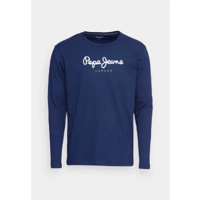 Image of Pepe Jeans EGGO Long sleeved top, Men&#039;s, Size: XS, Dark blue