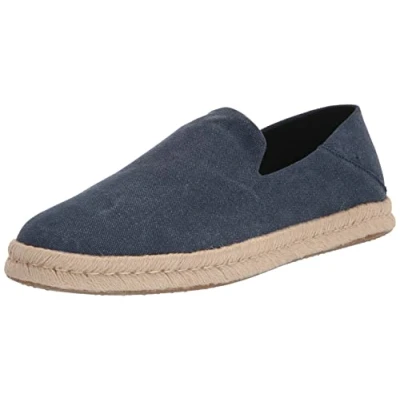 Image of TOMS Santiago Espadrilles, Men&#039;s, Size: 11, Navy Textile