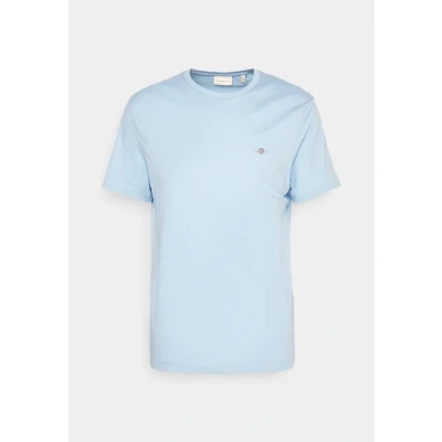 Image of GANT Shield Basic Tshirt, Men&#039;s, Size: 5XL, Capri blue