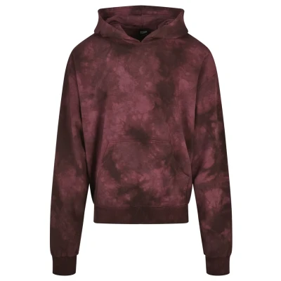 Image of Urban Classics DYED Hoodie, Men&#039;s, Size: Medium, Cherry
