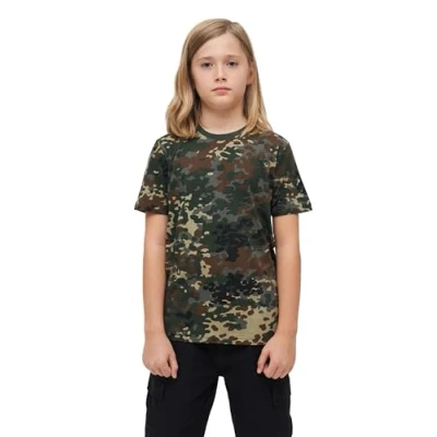 Image of Brandit Print Tshirt for kids, Size: 7 8y, Flecktarn