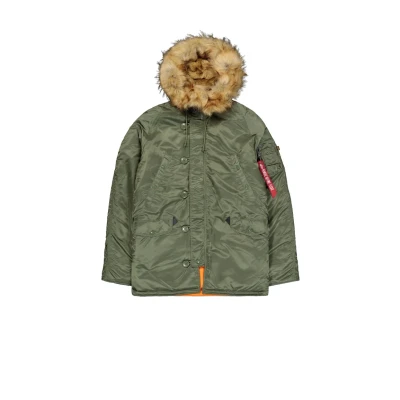 Image of ALPHA INDUSTRIES Men&#039;s Winter Jacket, green (Sage 01), XL