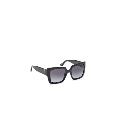 Image of Guess Sunglasses Shiny black gradient smoke, Women&#039;s, Size: 53, smoke