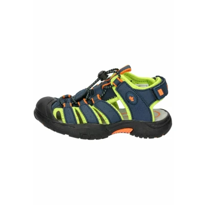 Image of LICO Nimbo Walking sandals for kids, Size: 2, Marine lemon orange Soft synthetic