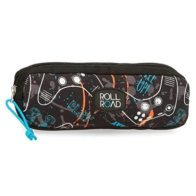 Image of Roll Road Gamers Case Black 22x7x3cm Polyester, Black/White, Case,