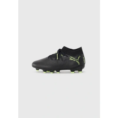Image of Puma Unisex Kid&#039;s Future 8 Pro Fg/Ag Jr Soccer Shoe, Black Fizzy Light Green Terrain, 5 UK