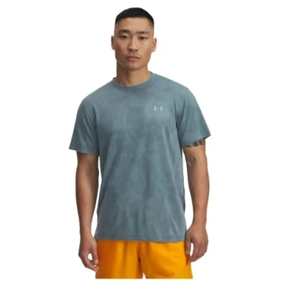 Image of Under Armour Launch CAMO Sports Tshirt, Men&#039;s, Size: Small, Serpentine (323)