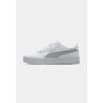 Image of Puma Carina Trainers, Women&#039;s, Size: 3.5, White silver Synthetics