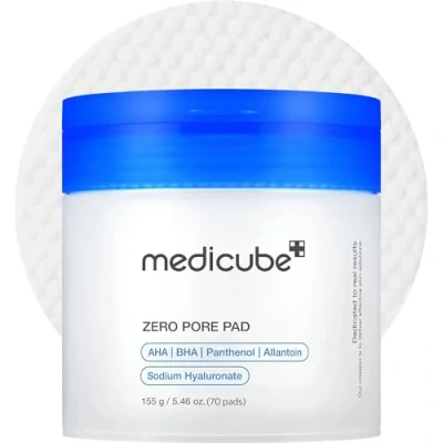 Image of Medicube Zero Pore Pads 2.0 Dual Texture Facial Toner for Exfoliation and Care with 4.5% Lactic Acid AHA 0.45% Salicylic BHA, 70 Count Ideal