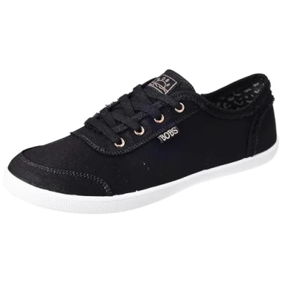 Image of Skechers Wide Fit BOBS B CUTE Trainers black, Women&#039;s, Size: 4.5, Black Cotton