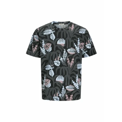 Image of Jack &amp; Jones Print Tshirt, Men&#039;s, Size: Small, Black
