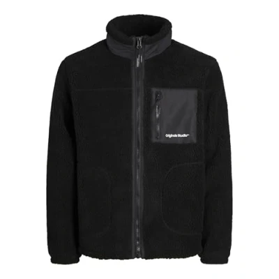 Image of Jack &amp; Jones Jorvesterbro Jacket Fleece jacket, Men&#039;s, Size: Medium, Black
