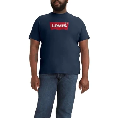 Image of Levi&#039;s Plus Graphic Print Tshirt, Men&#039;s, Size: 3XL, Dress blues