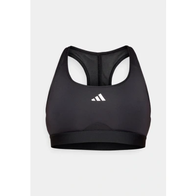 Image of adidas Performance Powerreact BRA Medium support sports bra, Women&#039;s, Size: XS, Black