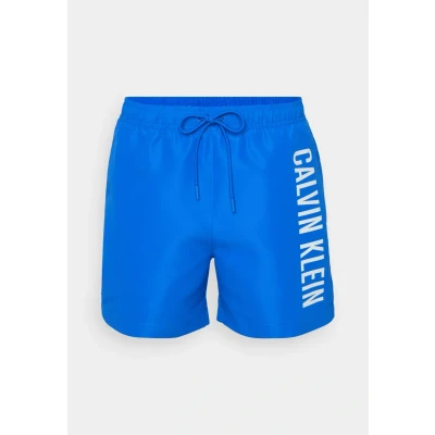 Image of Calvin Klein Swimwear Intense Power Medium Drawstring Swimming shorts, Men&#039;s, Size: XL, Patch of blue