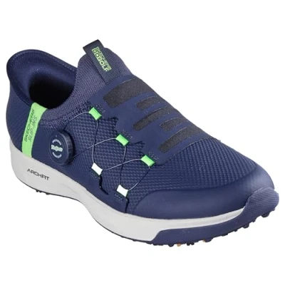 Image of Skechers Performance GO Golf Elite Vortex SLIP INS shoes, Men&#039;s, Size: 7.5, Navy Synthetics/textile