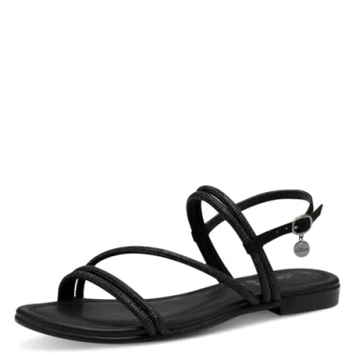 Image of s.Oliver Damen Sandale flach, schwarz(BLACK), 42