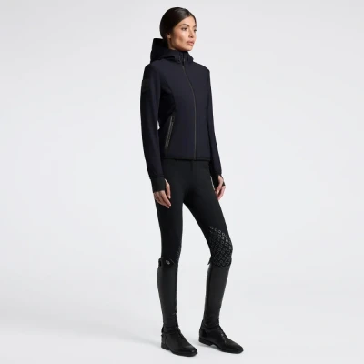 Image of Cavalleria Toscana Ladies Thermal Hooded Performance Coat Navy UK6 Coats Horse &amp; Equestrian