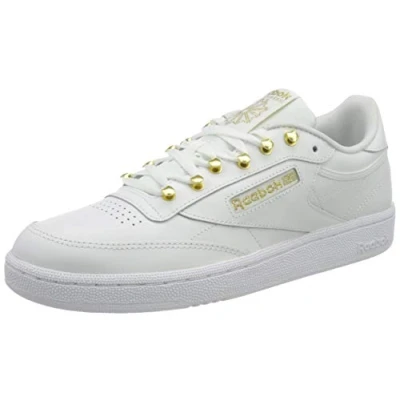 Image of Reebok Classic CLUB C Trainers, Women&#039;s, Size: 6.5, Chalk vintagechalk escapegreen Leather