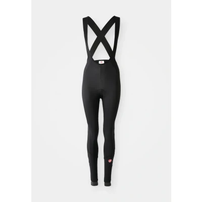 Image of CASTELLI Women&#039;s Very Fast Dt Bibtight Leggings, Black/Black Reflex, XL