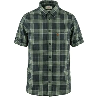 Image of Fjällräven ÖVIK Travel Shirt Shirt, Men&#039;s, Size: Large, Dark navy/patina green