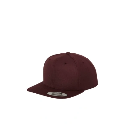 Image of Flexfit Classic Snapback Cap, Men&#039;s, Size: One Size, Maroon