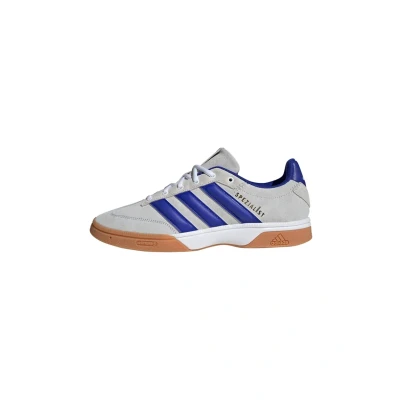 Image of adidas Performance Spezialist Indoor Volleyball shoes, Men&#039;s, Size: 5, Cloud white lucid blue grey two Leather and textile