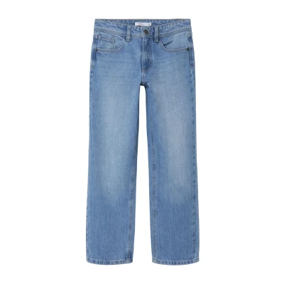 Image of Name it Nkmryan Straight leg jeans for kids, Size: 14y, Light blue denim