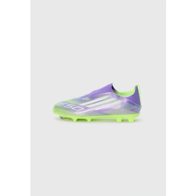 Image of adidas Performance F50 League Unisex Moulded stud football boots, Size: 10K, Purple rush/white/lucid lemon shoes