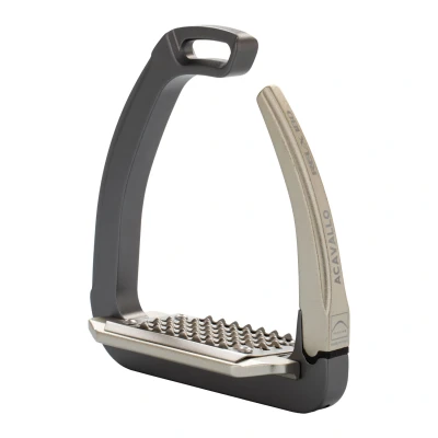 Image of Acavallo Rel X 180 Stirrups, One Size, Titanium