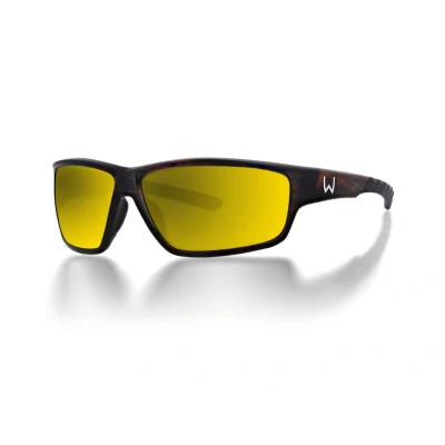 Image of Westin W6 Sport 20 Matte Brown Stripe LB LM Yellow AR Green Polarised sunglasses