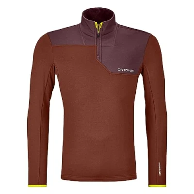 Image of Ortovox Fleece Light Zip Neck Men Baselayer