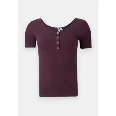 Image of Pieces Pckitte Basic Tshirt, Women&#039;s, Size: XL, Winetasting