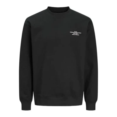 Image of Jack &amp; Jones Premium Gedruckt Sweatshirt, Men&#039;s, Size: Medium, Black