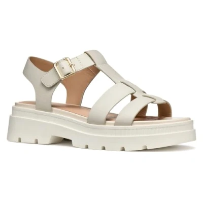 Image of Geox Adacter Platform sandals, Women&#039;s, Size: 7.5, Sand Calfskin