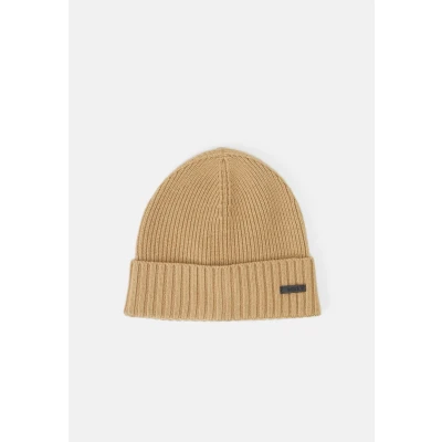 Image of BOSS FATI Unisex Beanie, Size: One Size, Medium beige